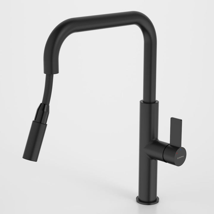 Caroma Urbane II Pull Out Sink Mixer Matte Black Lead Free