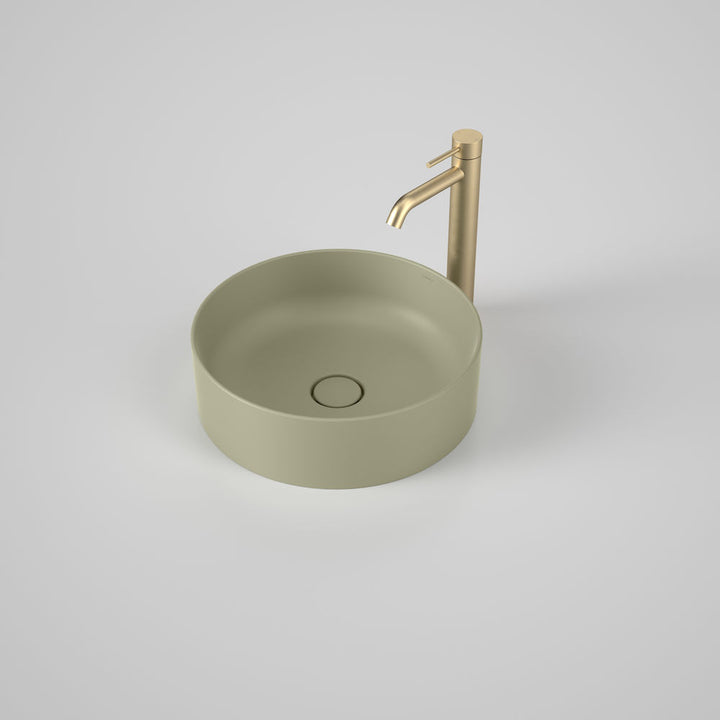 Caroma Liano II 400mm Round Above Counter Basin – Matte Green (Special Order)