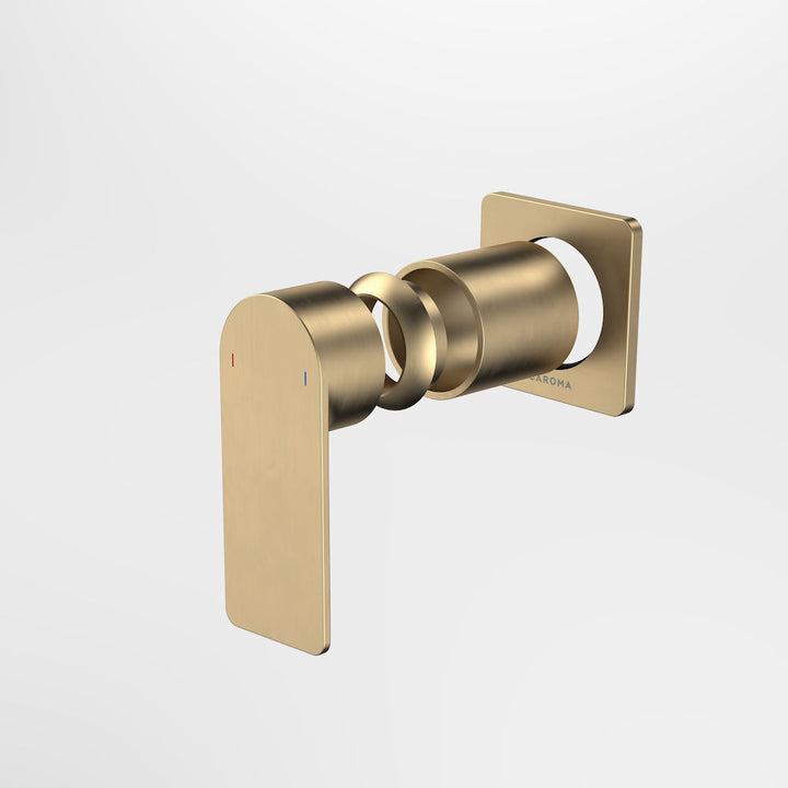 Caroma Urbane II Bath / Shower Trim Kit - Square Cover Plate - Brushed Brass