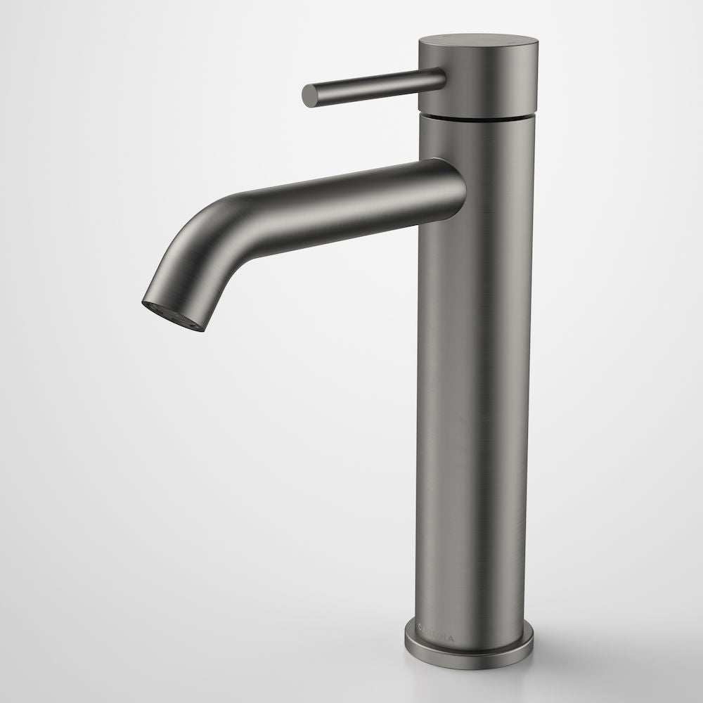 Caroma Liano II Mid Tower Basin Mixer - Gunmetal