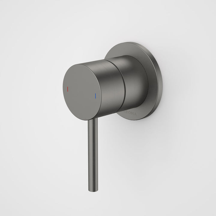 Caroma Liano II Bath / Shower Mixer - Round Cover Plate - Gunmetal - Sales Kit