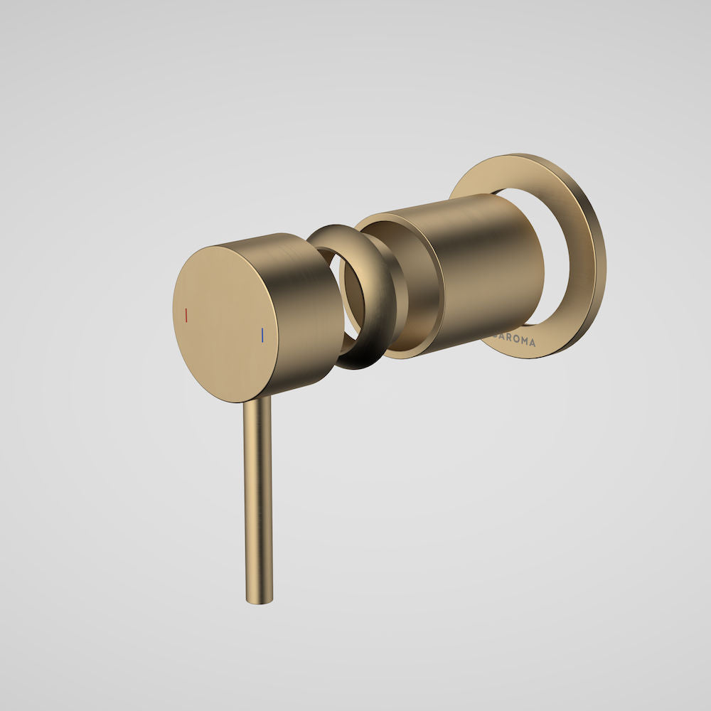 Caroma Liano II Bath / Shower Trim Kit - Round - Brushed Brass