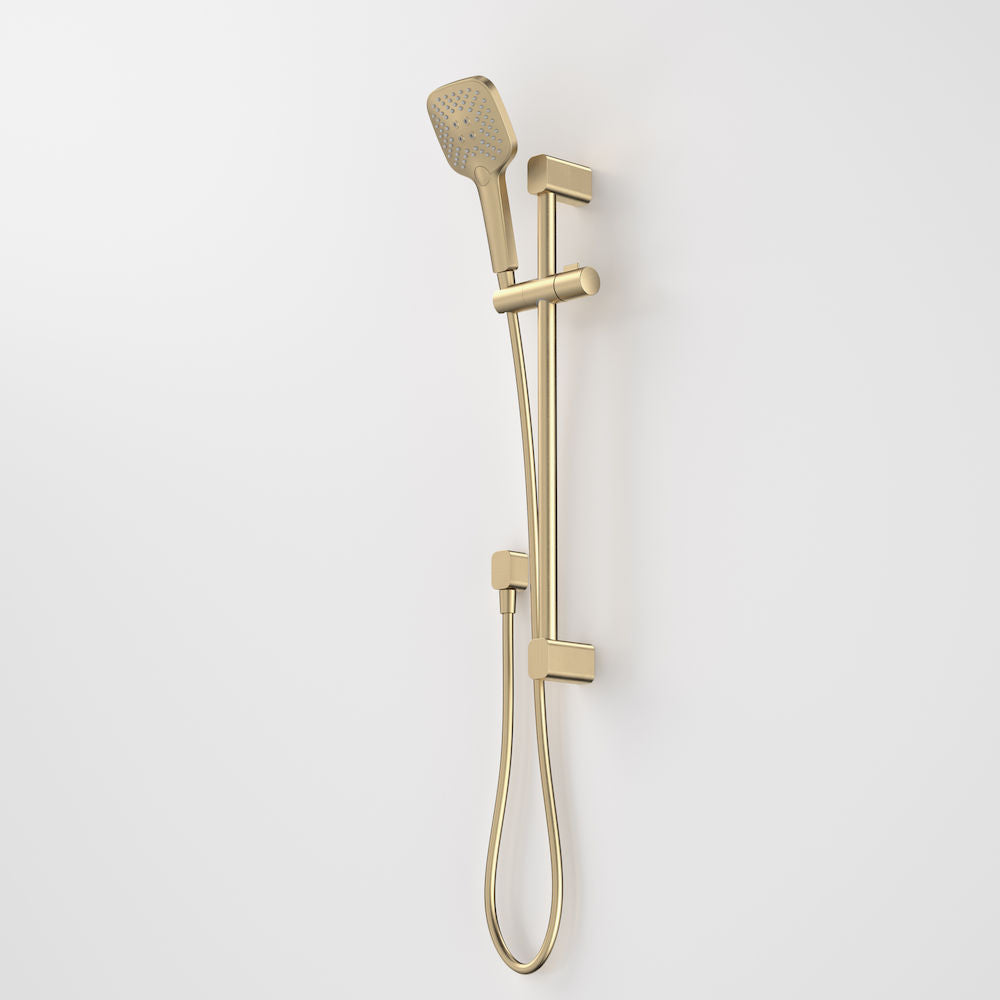 Caroma Luna Multifunction Rail Shower Brushed Brass