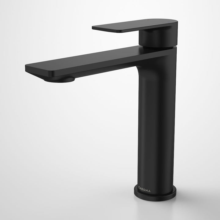 Caroma Urbane II Mid Tower Basin Mixer Matte Black Lead Free