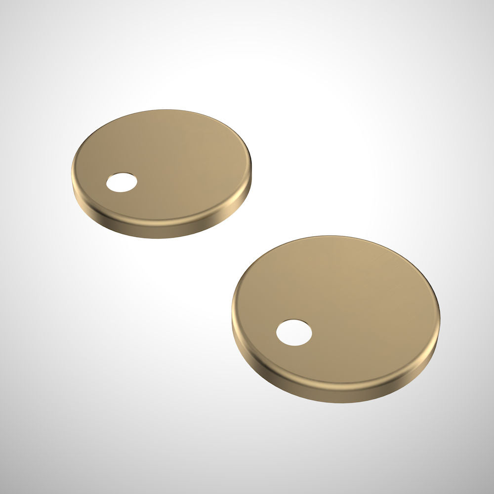 Caroma Urbane II Toilet Seat Hinge Caps - Brushed Brass