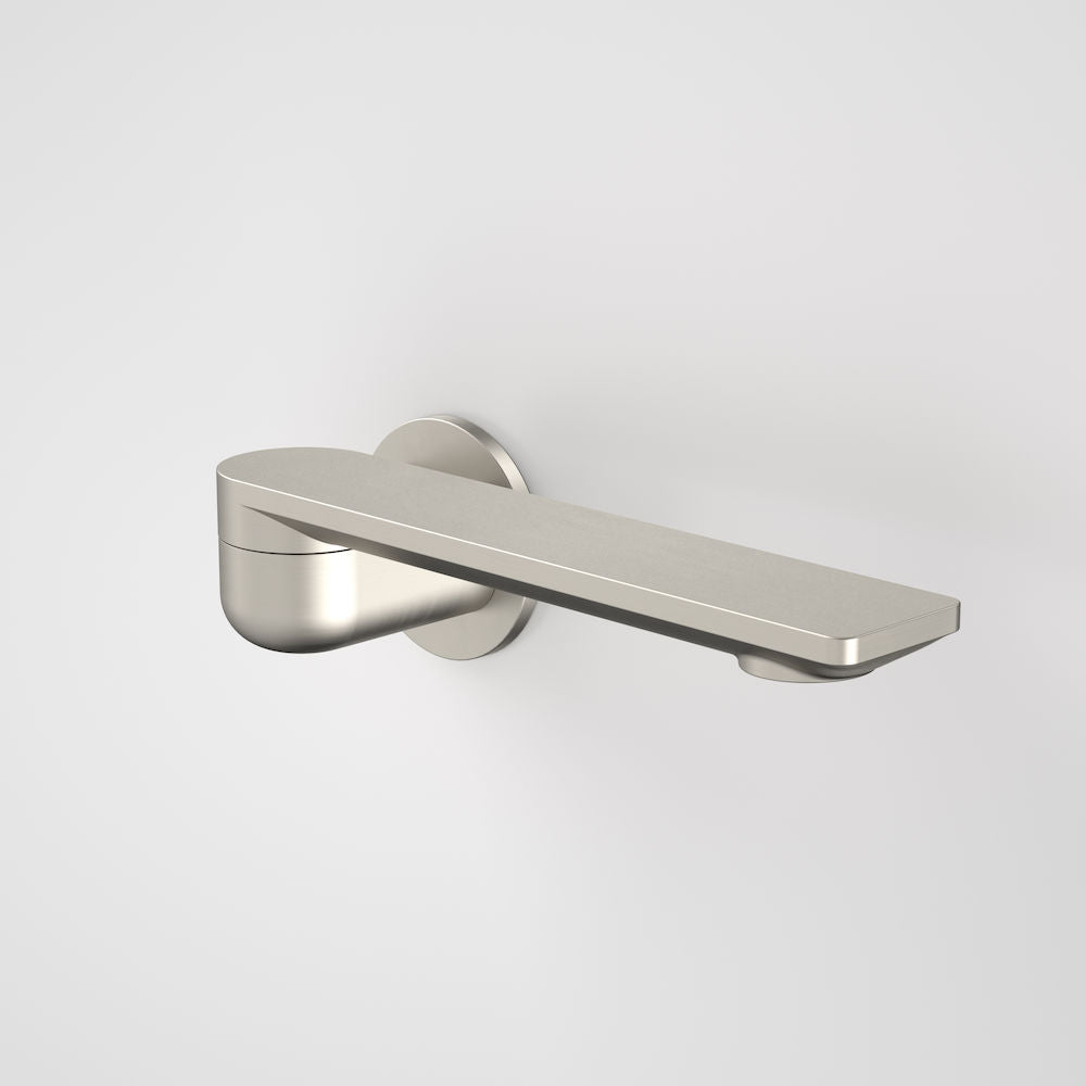 Caroma Urbane II 220mm Bath Swivel Outlet - Round Cover Plate - Brushed Nickel