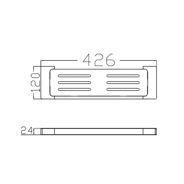 Nero Pearl Metal Shelf Gun Metal