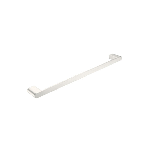 Nero Bianca Single Towel Rail 600mm Brushed Nickel