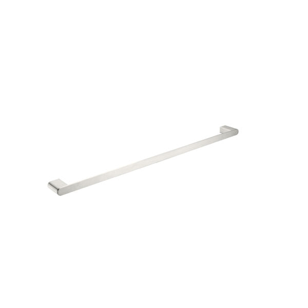 Nero Bianca Single Towel Rail 800mm Brushed Nickel