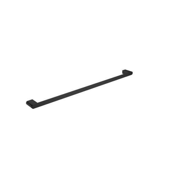 Nero Bianca Single Towel Rail 800mm Matte Black