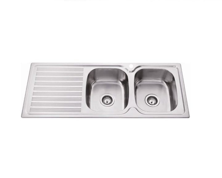 Bad Und Kuche Squareline Double Bowl Sink 1180 x 480