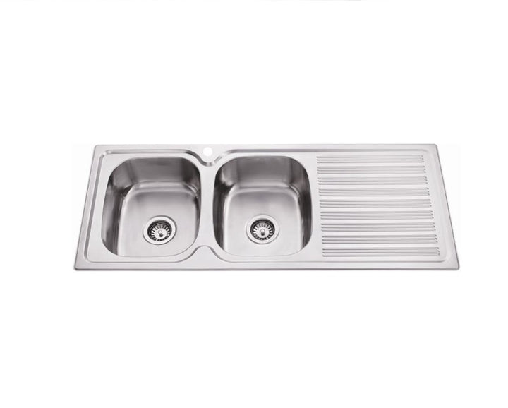 Bad Und Kuche Squareline Double Bowl Sink 1180 x 480