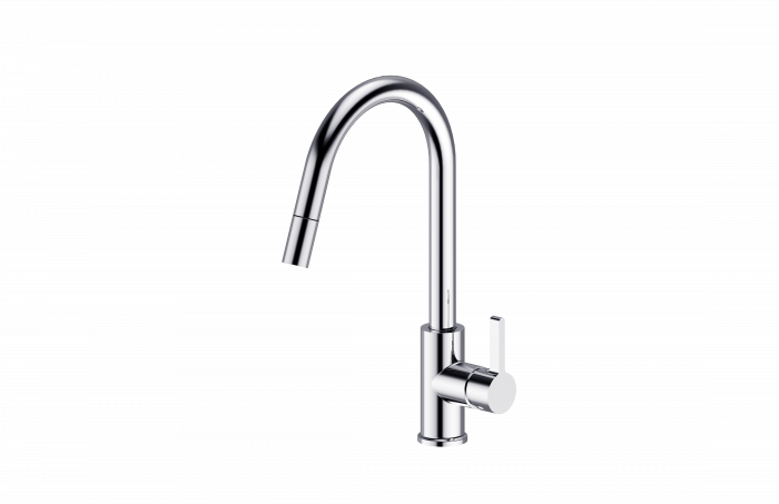 Bad Und Kuche Morgan Rund Gooseneck Sink Mixer Chrome