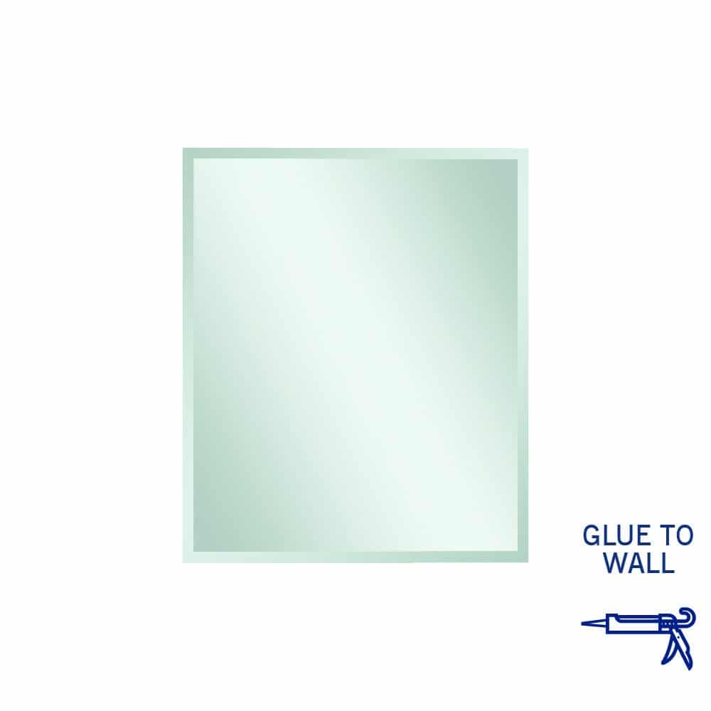 Montana Rectangle 25mm Bevel Edge Mirror - 900x750mm Glue-to-Wall