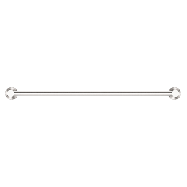 Nero Mecca Single Towel Rail 600mm Brushed Nickel