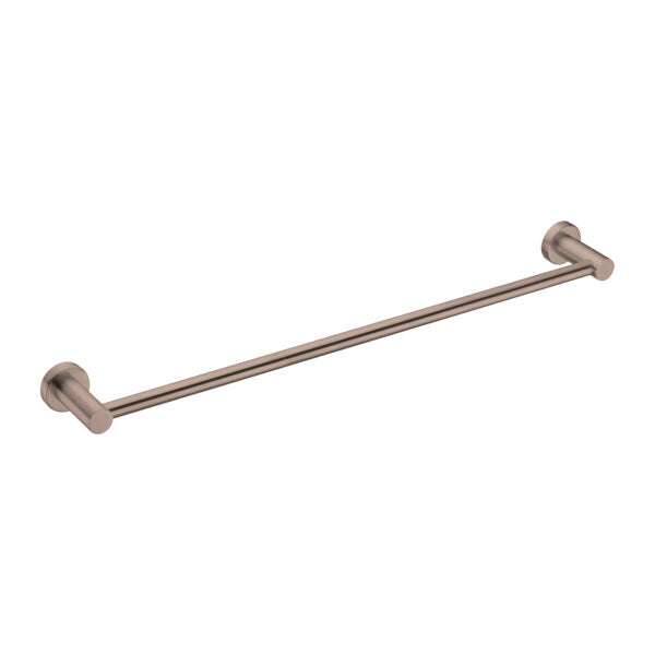 Nero Mecca Single Towel Rail 600mm Brushed Bronze