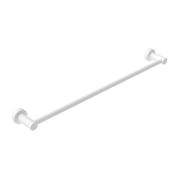 Nero Mecca Single Towel Rail 600mm Matte White