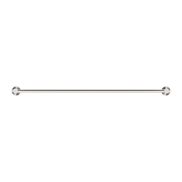 Nero Mecca Single Towel Rail 800mm Brushed Nickel