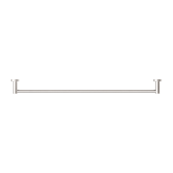 Nero Mecca Single Towel Rail 800mm Brushed Nickel