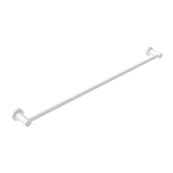 Nero Mecca Single Towel Rail 800mm Matte White