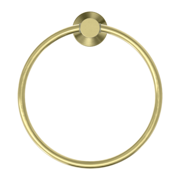 Nero Mecca Hand Towel Ring Brushed Gold