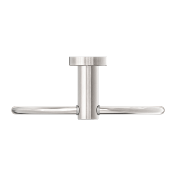 Nero Mecca Hand Towel Ring Brushed Nickel