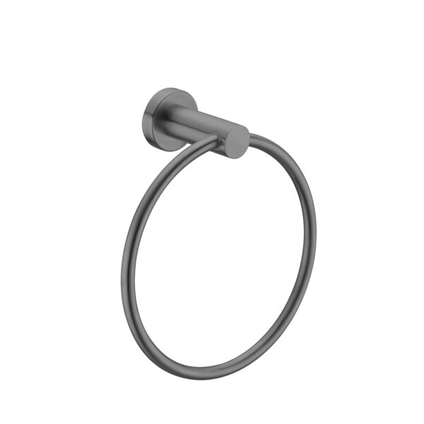 Nero Mecca Hand Towel Ring Gun Metal