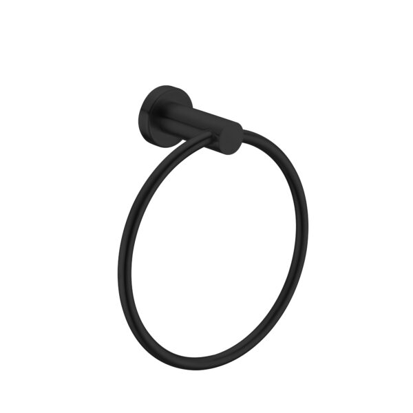 Nero Mecca Hand Towel Ring Matte Black