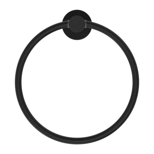 Nero Mecca Hand Towel Ring Matte Black