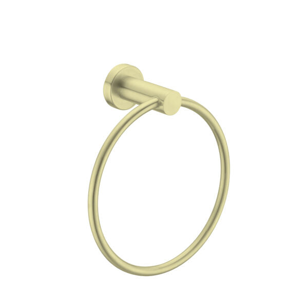 Nero Mecca Hand Towel Ring Brushed Gold