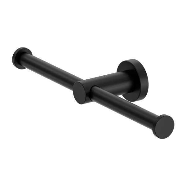 Nero Meeca Double Toilet Roll Holder Matte Black