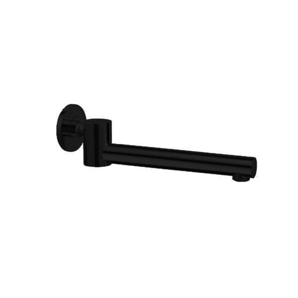 Nero Dolce Wall Mounted Swivel Bath Spout Matte Black