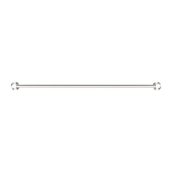 Nero Classic/Dolce Double Towel Rail 800mm Brushed Nickel