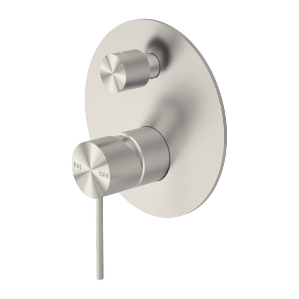 Nero Mecca Shower Mixer With Divertor Brushed Nickel