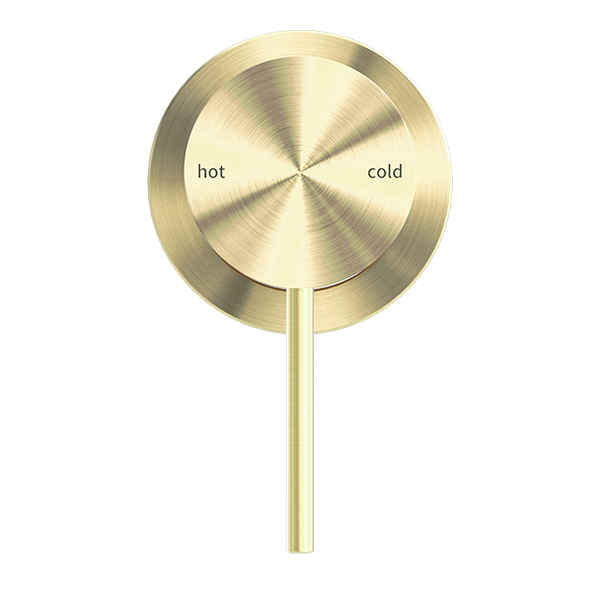 Nero Mecca Shower Mixer With 60mm Plate Brushed Gold