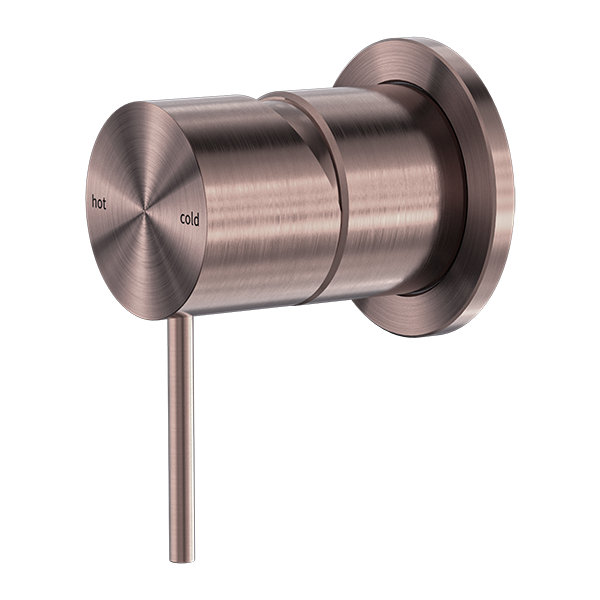 Nero Mecca Shower Mixer With 60mm Plate Brushed Bronze