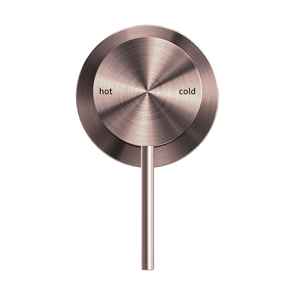 Nero Mecca Shower Mixer With 60mm Plate Brushed Bronze