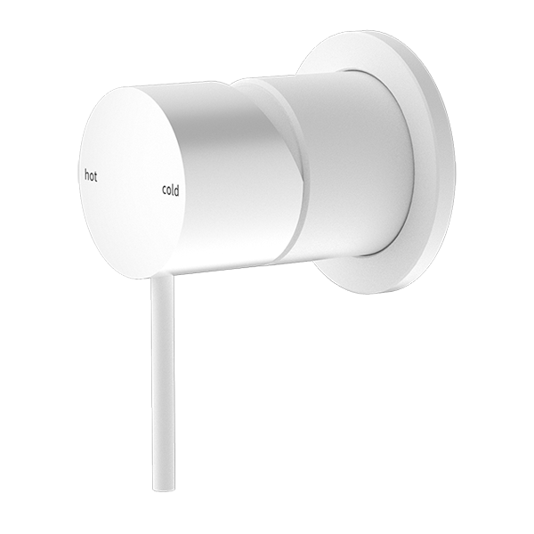 Nero Mecca Shower Mixer With 60mm Plate Matte White