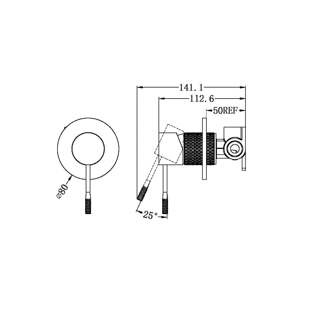 Nero Opal Shower Mixer Graphite