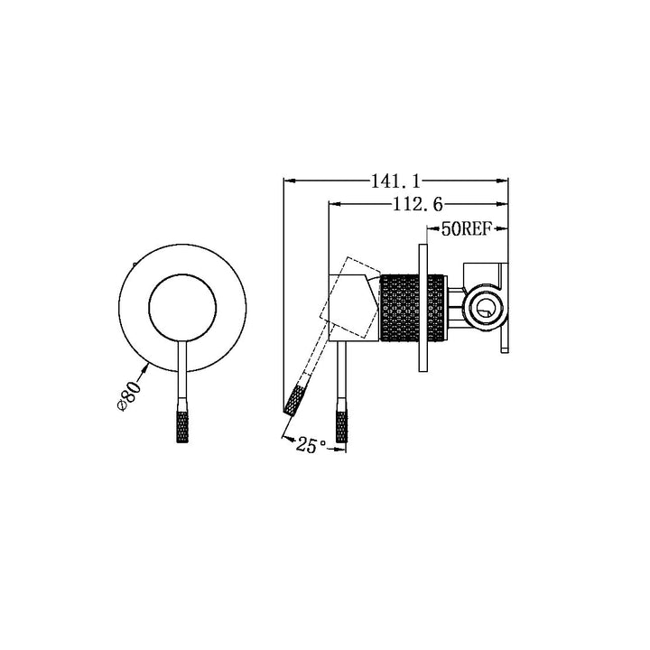 Nero Opal Shower Mixer Graphite