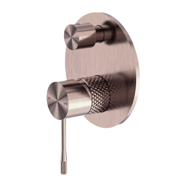 Nero Opal Shower Mixer With Divertor Brushed Bronze