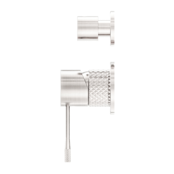 Nero Opal Shower Mixer With Divertor Separate Plate Brushed Nickel