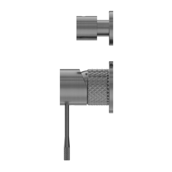 Nero Opal Shower Mixer With Divertor Separate Plate Graphite