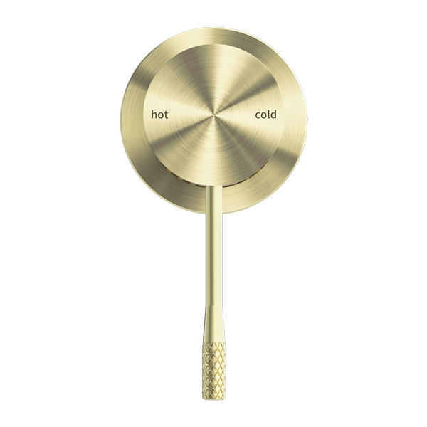 Nero Opal Shower Mixer With 60mm Plate Brushed Gold