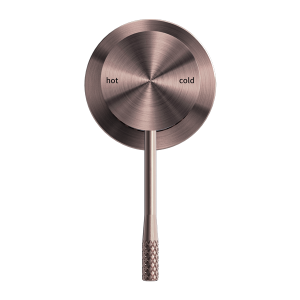 Nero Opal Shower Mixer With 60mm Plate Brushed Bronze