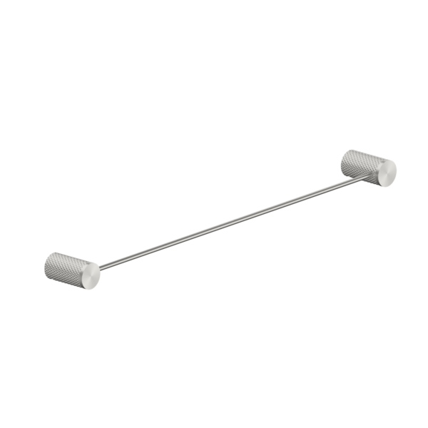 Nero Opal Single Towel Rail 600mm Brushed Nickel