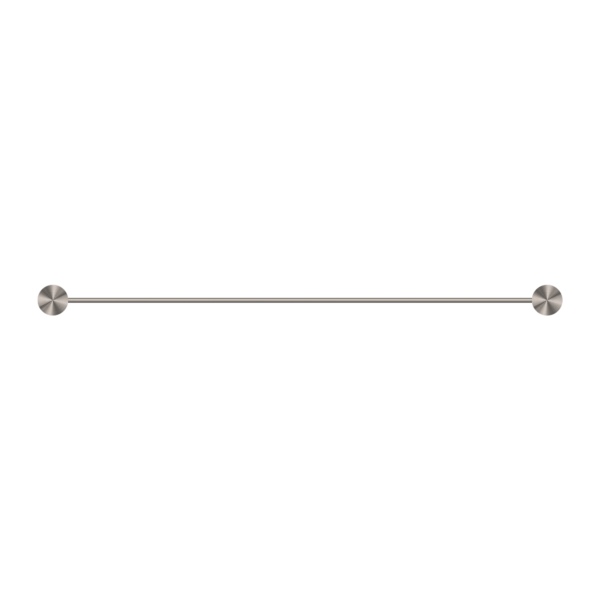 Nero Opal Single Towel Rail 600mm Brushed Nickel