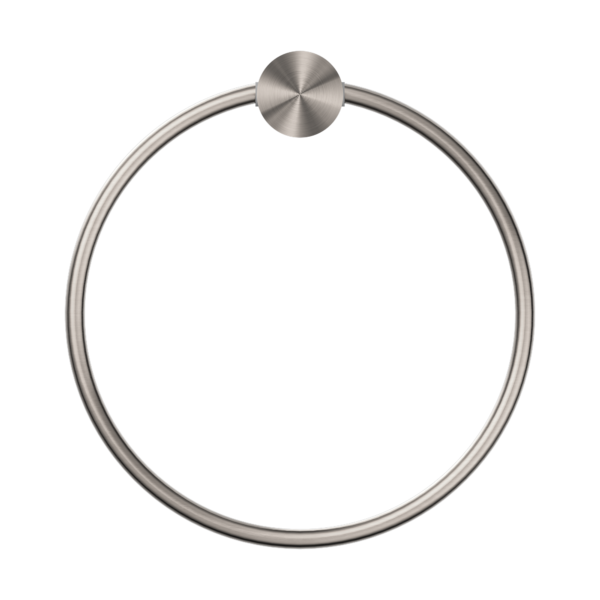 Nero Opal Towel Ring Brushed Nickel