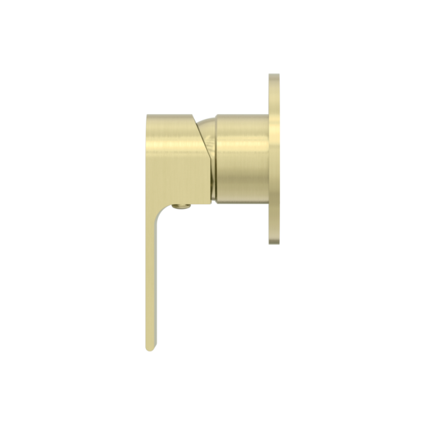 Nero Bianca Shower Mixer Round Plate Brushed Gold