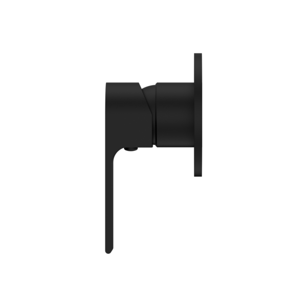 Nero Bianca Shower Mixer Round Plate Matte Black